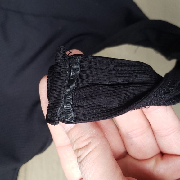 F21 Forever21 Lace Up Choker Bodysuit Thong Plus Size Rave 2x - Picture 13 of 13